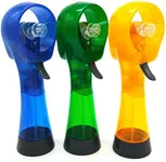 CEBUY Handheld Water Water Spray Fan, Mist Fans for Outside Portable, 3 Pack (Sky Blue/Green/Yellow)