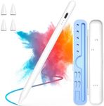 Stylus Pens for iPad 10th 9th Generation with Palm Rejection, Fast Charging Apple Pencil 2nd Generation Compatible with iPad Pro 11'', iPad Pro 12.9'' 3-6, iPad Air 3-5, iPad 6-10, iPad Mini 5/6-White