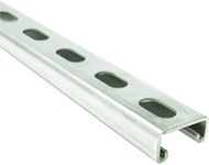 Newhouse Electric 1-5/8 in. 14 Gauge Metal Strut Channel with Slotted Back Electro-Galvanized 2ft. (SC14-2-EG),Silver