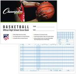 Champion Sports unisex BB1 coach and referee scorebooks, White, 30 GAMES US