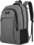 MATEIN Laptop Backpack 17.3 Inch Large Anti-Theft Backpack, Rucksack for Men Work, College Bag Daypack for Men Women Water Resistant Laptop Rucksack for Travel Work Business Office, Grey
