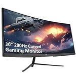 Z-Edge 30 Inch Ultrawide Curved Gaming Monitor 200Hz 1ms MPRT 21:9 VA Panel 2560x1080 R1500 Curved Screen, FreeSync, HDMI & DisplayPort, with RGB Light