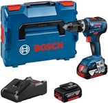 Bosch Professional 18V System Cordless Combi Drill GSB 18V-55 (incl. 2X GBA 4.0Ah Batteries, Charger 18V-40, L-BOXX 136)