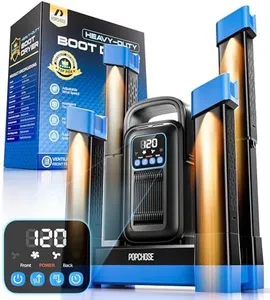 POPCHOSE Heavy-Duty Boot Dryer, Upgraded Shoe Dryer Helps Reduce Odor, Glove & Boot Warmer, Fast 1.5-Hour Drying Dual Dir Duct with Heating Blower, Silent & Adjustable Timer Blue