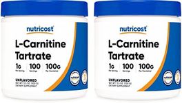 Nutricost L-Carnitine Tartrate Powder [100 Grams] 2 Pack - 1 Gram Per Serving (100 Servings)