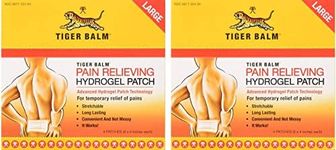 Tiger Balm Pain Relieving Patch, Large 4 Each, 4 Count, Pack of 2