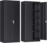 SUPEER Metal Storage Cabinet with 2