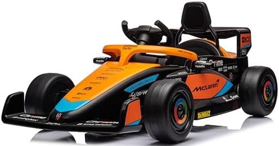 Coche eléctrico para niños de 3 a 5 años McLaren, Reproductor MP3, Mando a Distancia, suspensión (Naranja)