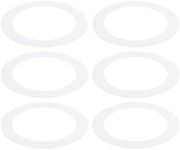 PATIKIL Goof Rings for 6-8" Inch Recessed Can Lighting Down Light, 6 Pcs Metal Goof Trim Rings Cover, Outer Diameter 8.62-inch, Inner Diameter 6.25-inch, Matte Finish White，Flush Mount