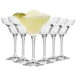 Krosno Margarita Cocktail Glasses | Set of 6 | 270 ML | MIXOLOGY Collection | Large Coupe Cocktail Glasses | Perfect for Home, Restaurants and Parties | Dishwasher Safe