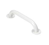 HOMECRAFT Steel Ringwood Grab Bar, Safety Rail and Mobility Aid for Bathroom and Shower, Elderly, Handicapped and Disabled User Support, Indoor and Outdoor Attachment , 12"