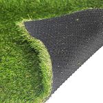 Artificial Grass for Dog, Fake Grass Turf with Drain Holes,1.37" Height 4-Tone Realistic PP/PE Grass Mat for Height Home/Office/Patios (3.3x5ft)