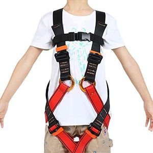 HandAcc Kids Climbing Seat Belt, Youth Full Body Safety Belt for Outdoor Expanding Training Caving Tree Climbing, Zipline Belt Rappelling Equip