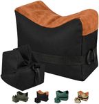 Shooting Rest Bags, Black Rest Front & Rear Support Sandbag Stand Holders with 600 Denier Polyester for Rifle Hunting, Black (Bags Come unfilled)