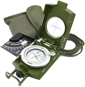 Yotsuba Compass, Miltiary Grade Compass with Lensatic Sighting and Clinometer for Hiking, Camping - Waterproof, Durable. and Pocket-Sized