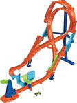 Hot Wheels Let's Race Netflix -Track Set With 1 Hot Wheels Car, Tall Figure-8 Track for Race & Stunting, Connects to Other Hot Wheels Tracks, Folds for Convenient Storage, HMB15