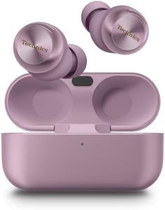Technics Reference Class HiFi Wireless Earbuds,Dolby Atmos with Head Tracking,Adaptive Noise Cancelling,3 Device Multipoint, 10-hr Battery,Wireless Charging Improved Fit -EAH-AZ100-V (Moonlight Lilac)