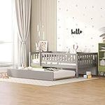 Polibi Twin Size Wood Daybed,Twin D