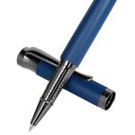 BOCIYER Liquid Ink Rollerball Pens - Nice Pens for Bullet Journal and Office Supplies - Fine Line, Luxury Pen Gift Box for teacher gifts，gifts for men&women(Blue)