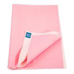 Mee Mee Waterproof Quick Dry Sheet for Baby | Bed Pad Anti-Piling Extra Absorbent Washable Mattress Protector | Cotton Fast-Drying Sheet for Overnight Protection | 0-24 Months Medium (70x100cm, Pink)