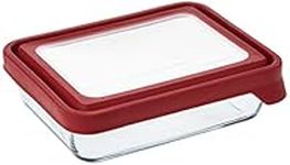 Anchor Hocking 79044 6-Cup Food Storage Container, Rectangle, Clear