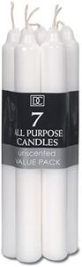 Darice Matrice Non parfumées Multi-usages Bougies 17,8 cm 7/Pkg-White, d'autres, Multicolore