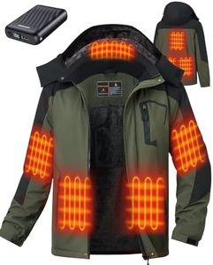 GOTOBI Heated Jackets for Men, 18400mAh 12V Battery, 8 Zones
