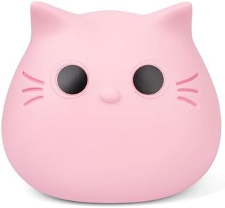 JIZWPOOM Piggy Bank Girls, Coin Piggy Bank Cat Money Saving Box Gifts for Kids, Bank Coin Box Cat Coin Bank Cute Unbreakable Piggy Bank Toy for Girls Boys Adults Birthday Baby Shower