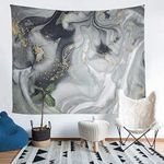 Loussiesd Marble Print Tapestry Abstract Art Wall Blanket For Kids Children Teens Gray Marble Wall Hanging Simple Modern Decor Wall Art Tapestries Large 58x79