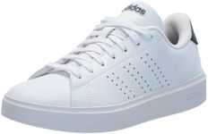 adidas Women's Advantage 2.0 Sneaker, White/White/Shadow Navy, 8.5