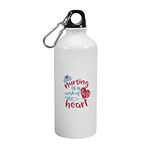 Happu - Aluminium Sipper Bottle, For Nurses, Nursing is a Work of Heart2, Gift for Nursing Students, Gift for Community Helpers, Gift for Hospital Staff, 3316-AB-600