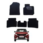 Automat Black Carpet Custom Fit Car Mats (Kia Sonet Carpet Car Mats)