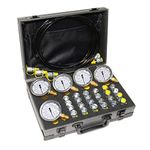 XZTK- 60P Hydraulic Pressure Test Coupling Kit,Analog Gauge Set, Test couplings Set, Repair Tools for Most USA Japanese Brand Excavator Construction Machinery