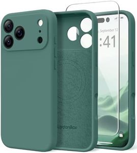 SuydanBox Magnetic for iPhone 17 Pro Max Case Silicone Midnight Green