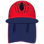 Gifts Treat Kids Legionnaires Hat, UPF 50+ Sun Protection Swim Cap Flap Hat in Spider Pattern for Kids, Quick Drying Boys Sun Hat with Neck Protection for Beach Seaside Pool, 4-6 Years