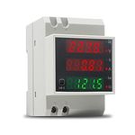 KETOTEK Digital Energy Meter Single Phase Ammeter Voltmeter Din Rail AC80-300V 100A Electric Watt Meter Voltage Current Power KWH Meter