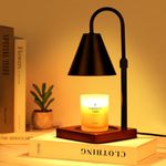 Funistree Modern Candle Warmer Lamp with Timer Dimmer, Electric Candle Lamp Warmer, Birthday Gifts for Women Mom Her, Adjustable Black Lamp Candle Warmer for Jar Candles, Bedroom Living Room Decor