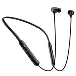 Rythflo Active Noise Cancelling Headphones, Wireless V5.3 Bluetooth Headphones with 3 AI Mics ENC, in-Ear Magnetic Neckband Earbuds 60Hrs Playtime, IPX6 Sweatproof ANC Earphones for Travel Office