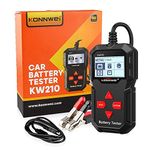 KONNWEI Car Battery Taster 12V Load Tester KW210 100-2000 CCA 220AH Professional Automotive Alternator Digital Analyzer Waveform Voltage Test Tool with STM-32 Chip for Car Truck Motorcycle Boat Yacht