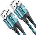 Micro USB Cable 2m 2-Pack,Sweguard USB 3.0A to Micro USB Fast Android Charge Cable Nylon Braided Micro Cord Compatible with Samsung Galaxy S7 S6,Note, LG, Kindle, Nokia, PS4, Xbox One Controller-Green