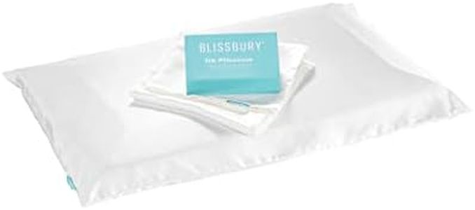 BLISSBURY Mulberry Silk Pillowcase for a Stomach Sleeping Pillow (Ivory) 26" x 16" 100% Mulberry Silk 19 Momme | This Pillow case is Designed for Thin Pillow Profile.