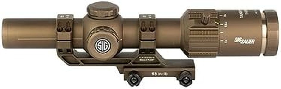 SIG SAUER Tango-MSR LPVO 1-6X24mm Waterproof Fog-Proof Rugged Tactical Hunting Rifle Scope | Second Focal Plane/F2 | Illuminated MSR BDC-6 Reticle, Coyote Tan