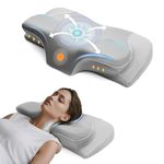 CloudNook Memory Foam Pillow for Neck Pain Relief, Ergonomic Cervical Neck Pillow, Orthopedic Contour Bed Pillows for Side, Back & Stomach Sleepers with Breathable Cooling Cover