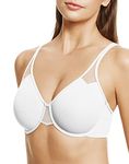 Wacoal Women's PLUME Plain Seamless Everyday Bra, White (Blanc), 36D (Manufacturer Size: 95D)