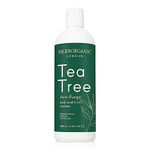 HerbOrganic Tea Tree Body Wash - 400ml - Anti-Bacterial and Anti-Fungal Body Wash - Vegan, Odor and Foot Cleansing Shower Gel