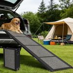 Dog Ramp for Car 63" x 17", Folding Pet Ramp for Large Dogs with Non-Slip Rug Surface, Portable Dog Car Ramp for SUV Car & Truck