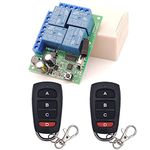 DieseRC Universal Wireless Remote Control Switch AC 240V 230V 220V 10A 4 Channels RF Relay Receiver Board with 2 Transmitters for Motor Garage Door Light Electric Cylindern