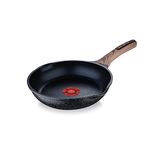 BERGNER Aluminium Ultimate Non-Stick Frying Pan 28Cm, 2.5L, Heatdot Technology Base, Food Safe, Grey