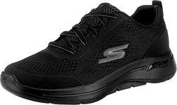 Skechers Men's Gowalk Arch Fit-Athletic Workout Walking Shoe with Air Cooled Foam Sneaker, Black, 10.5