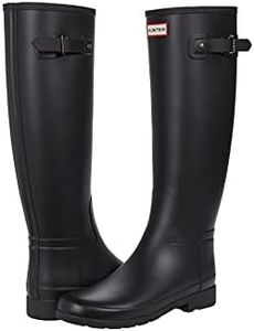 HUNTER Refined Tall Women's Wellington Boots, black, 38 EU